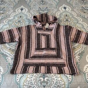 Striped Pink and Black Women's Hoodie